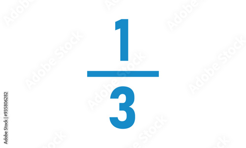 One third fraction number in mathematics.