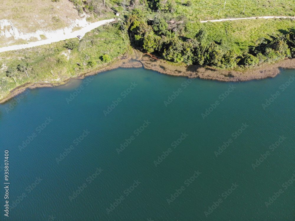Aerial view of Lagoa Nova lake in Espírito Santo state, Brazil Aerial view of Lagoa Nova lake in Espírito Santo state, Brazil
