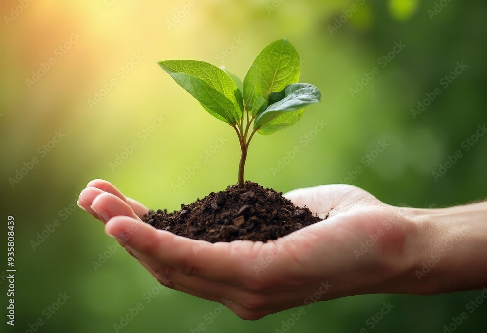 A young plant growing in rich soil held in open hands, symbolizing care, growth, and environmental sustainability against a soft, natural background.
A young plant growing in rich soil held in open hands, symbolizing care, growth, and environmental sustainability against a soft, natural background.