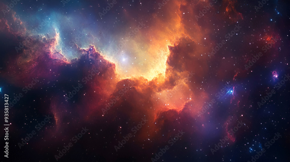 Vivid Galactic Nebula Starry Night in the Cosmos. Astronomy & Universe Wallpaper Featuring a Stunning Supernova Vivid Galactic Nebula Starry Night in the Cosmos. Astronomy & Universe Wallpaper Featuring a Stunning Supernova