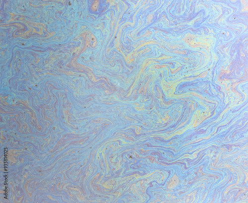 Canvas Print Oil petrol water pollution