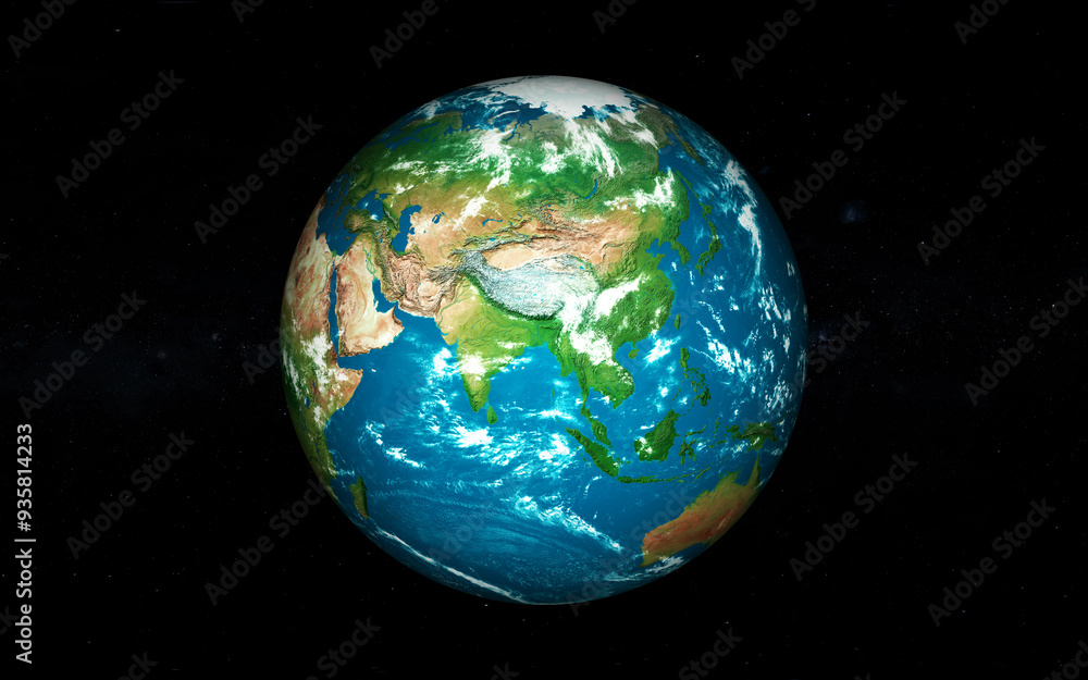 3d planet earth realistic with star 3d planet earth realistic with star
