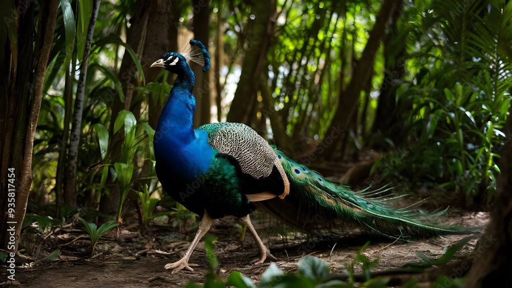 The Vibrant Peacock, generative AI The Vibrant Peacock, generative AI
