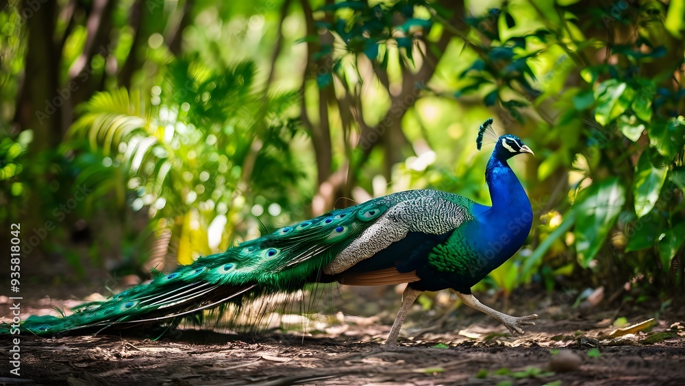 The Vibrant Peacock, generative AI The Vibrant Peacock, generative AI