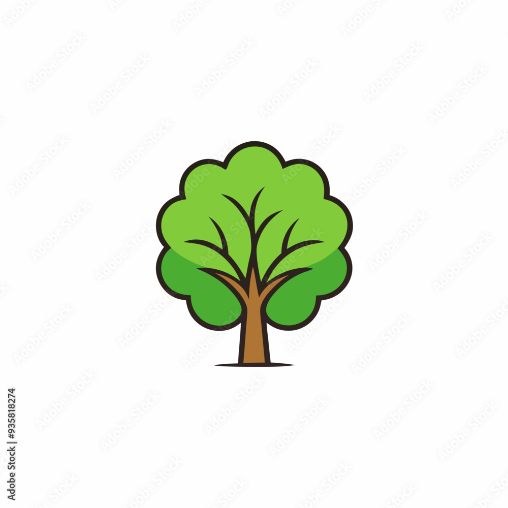 Obraz premium tree isolated on white