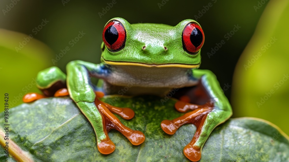 Fototapeta premium Costa Rican Red-Eyed Tree Frog