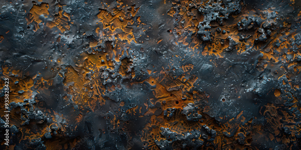Panoramic grunge rusted metal texture, rust and oxidized metal background. Old metal iron panel. Panoramic grunge rusted metal texture, rust and oxidized metal background. Old metal iron panel.