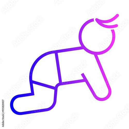 baby crawling