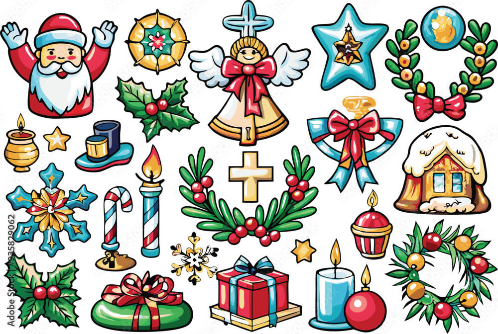 Christmas elements vector Christmas elements vector