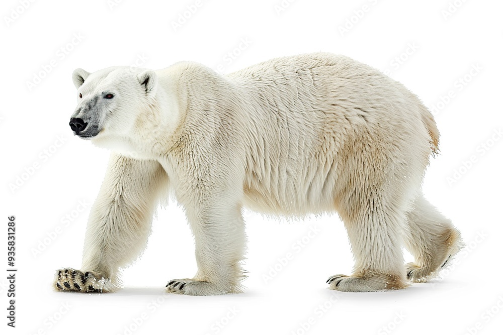 A Majestic Polar Bear Walking A Majestic Polar Bear Walking