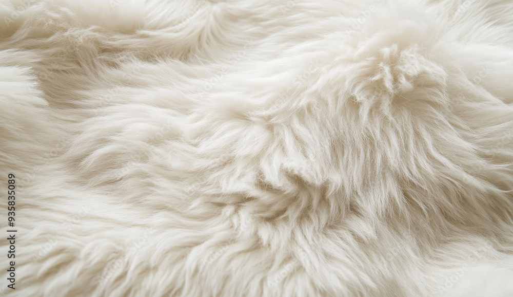 Close up of soft white fur texture. Close up of soft white fur texture.