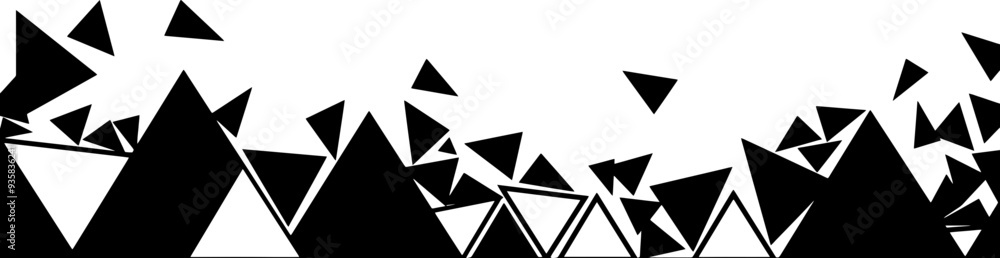 Triangle pattern footer border Triangle pattern footer border