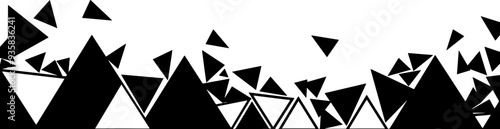 Triangle pattern footer border