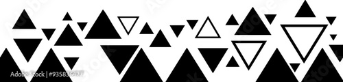 Triangle pattern footer border