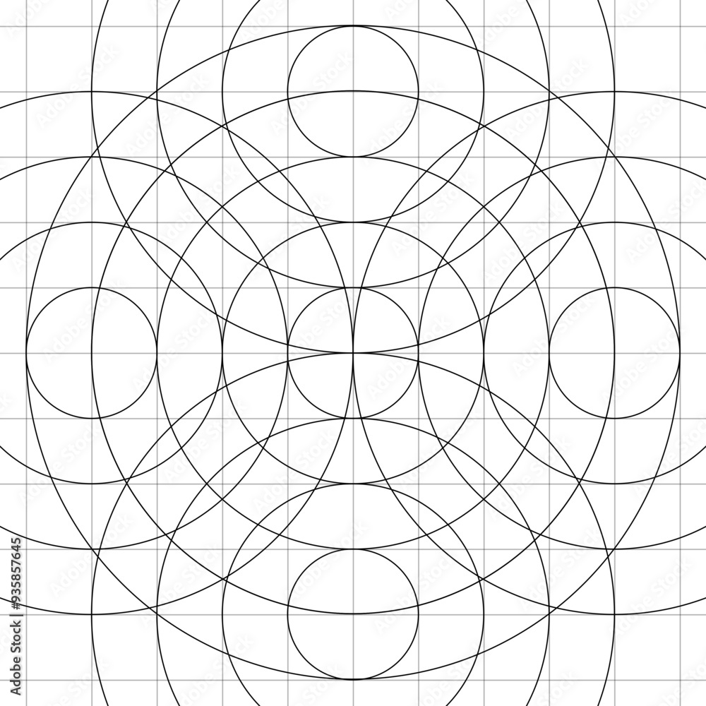 Obraz premium Grids for Logo Design - Logo Guides for Beginner