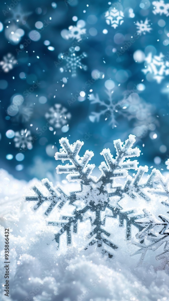 Sparkling snowflakes in a winter wonderland with warm glowing lights. Perfect for festive holiday cards and Christmas backgrounds. Sparkling snowflakes in a winter wonderland with warm glowing lights. Perfect for festive holiday cards and Christmas backgrounds.