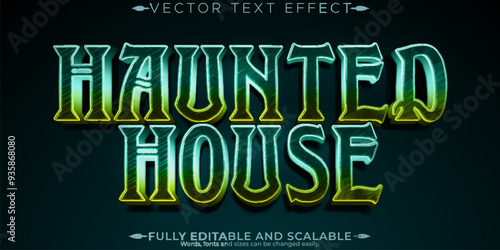 Horror text effect, editable halloween and scary text style