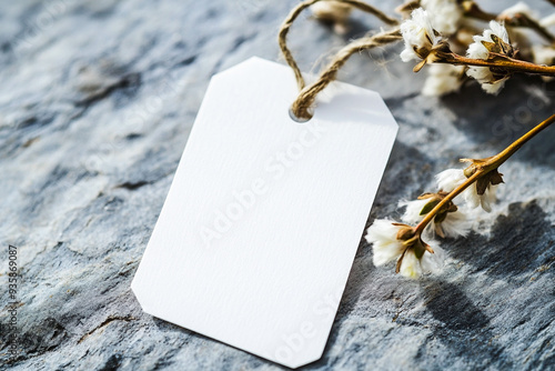 Price tag label mockup.