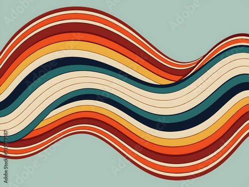 Dynamic Colorful Waves Abstract Modern Design Patterns Art