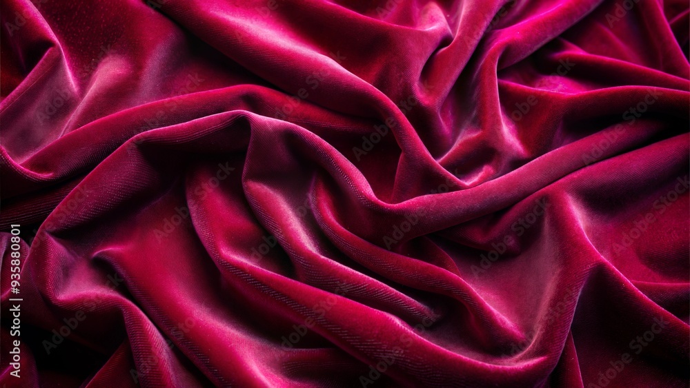 Obraz premium Deep red velvet fabric texture, luxurious soft material background