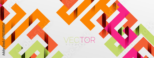 Color bend lines with shadow texture effect. Vector Illustration For Wallpaper, Banner, Background, Card, Book Illustration, landing page