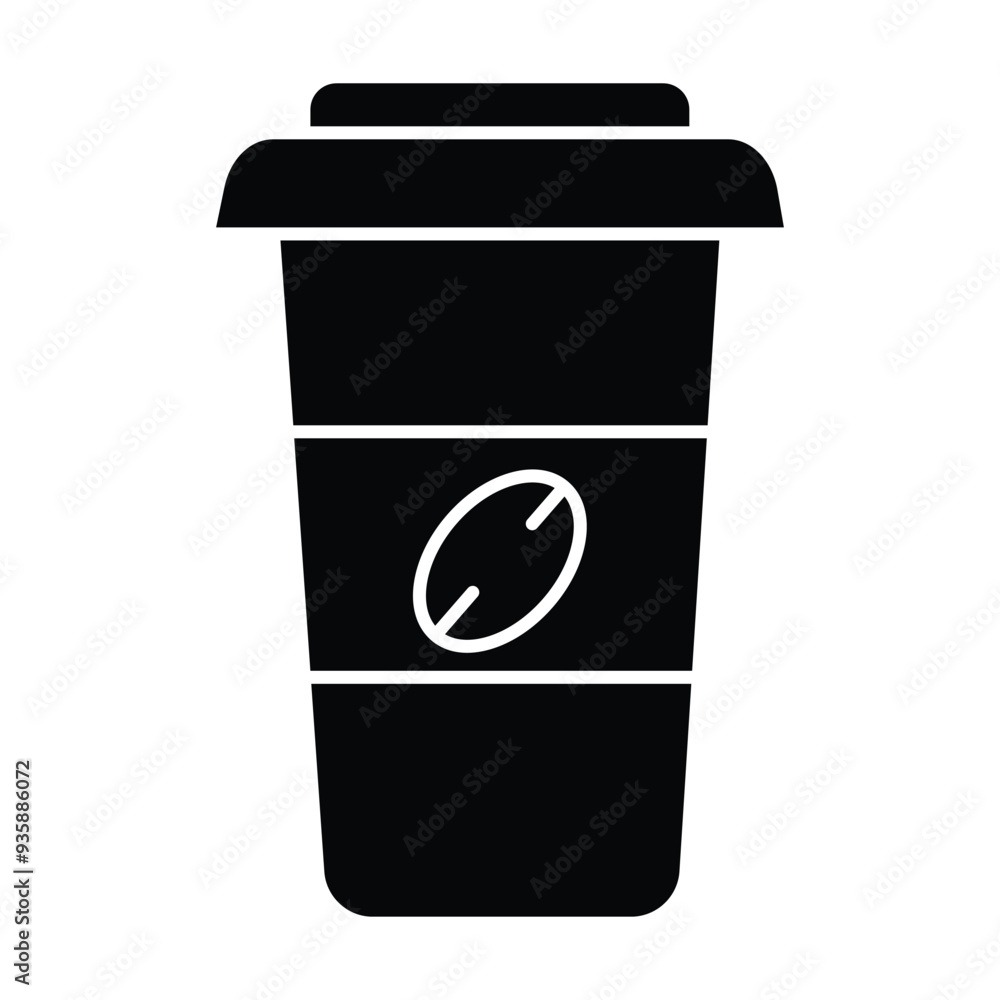 Coffee cup icon vector on white background Coffee cup icon vector on white background
