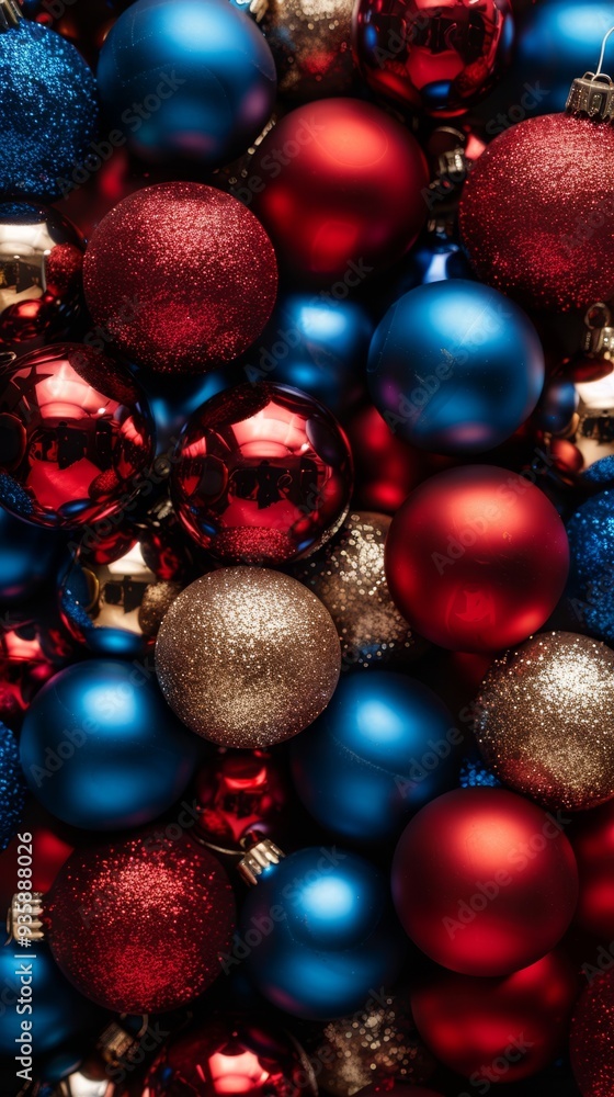 Merry Christmas and Happy New Year. Elegant Christmas ornaments background. Ideal for festive holiday cards and decorations. Merry Christmas and Happy New Year. Elegant Christmas ornaments background. Ideal for festive holiday cards and decorations.