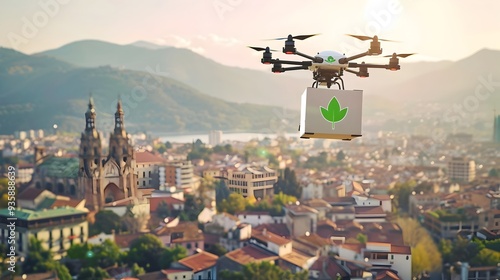 Drone Delivering Eco Friend...