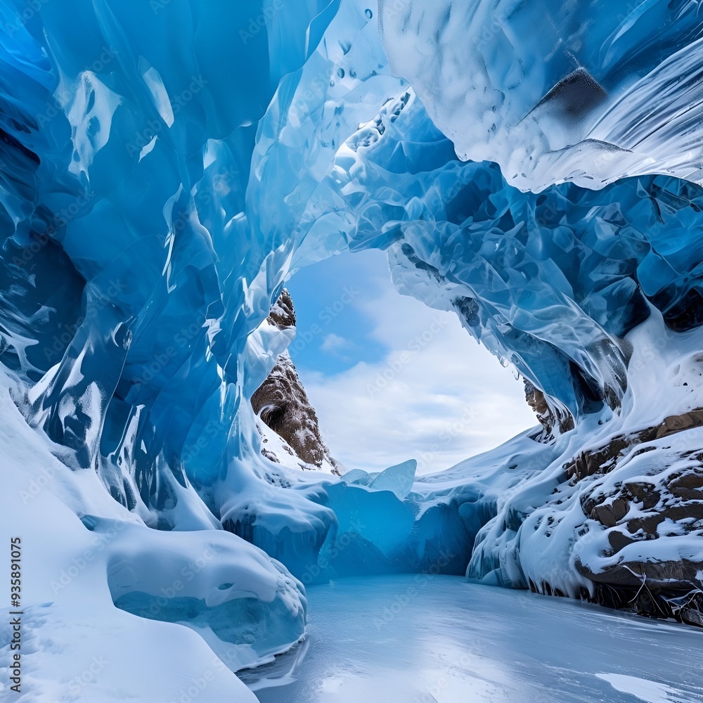 Obraz premium ice on the water