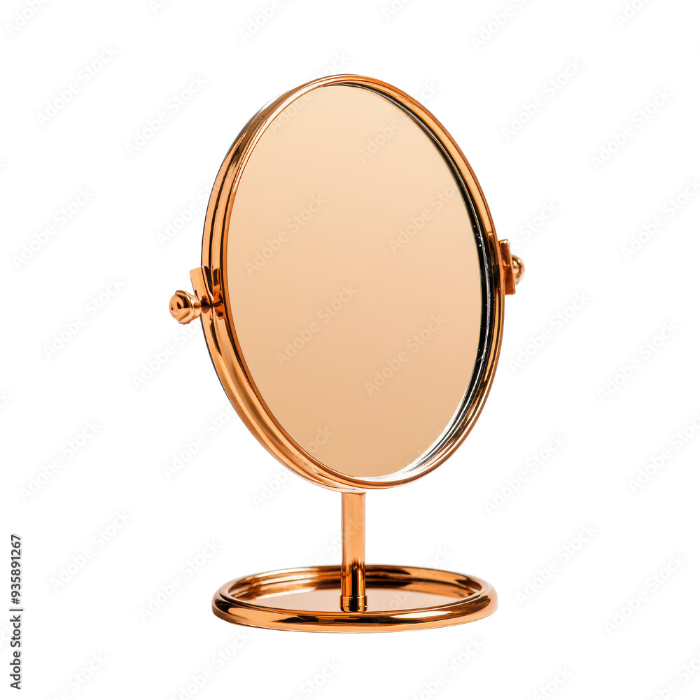 vanity mirror with a sleek design isolated on a white background. vanity mirror with a sleek design isolated on a white background.