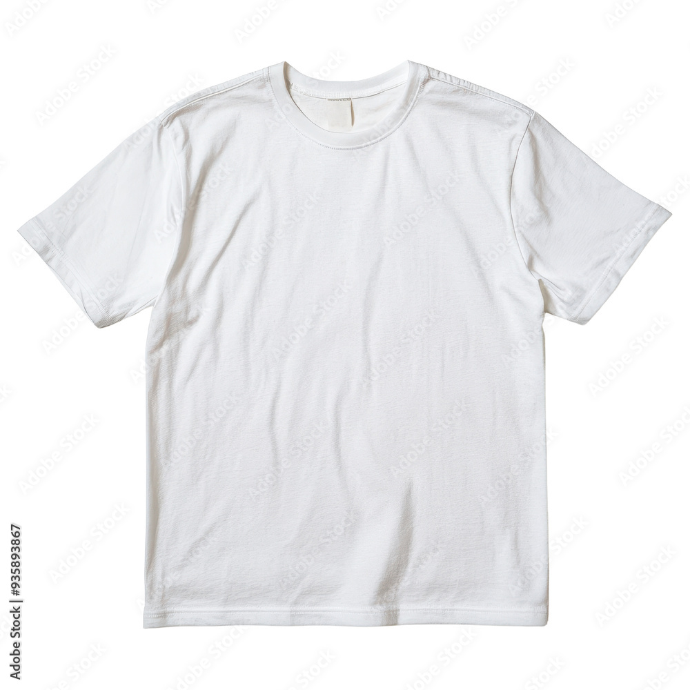 Plain white t-shirt isolated on a white background. Plain white t-shirt isolated on a white background.