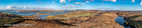 Aerial view of Ballyiriston by Portnoo in County Donegal - Ireland photo