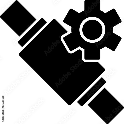 Optical Fiber Installation Icon