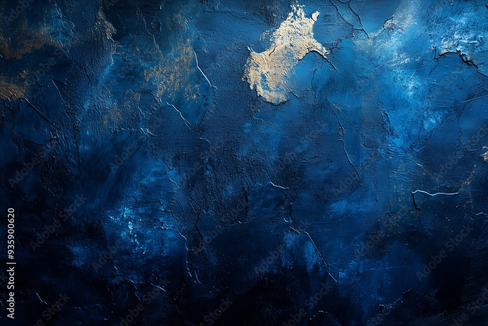 Abstract grunge background with blue paint spot on dark surface Abstract grunge background with blue paint spot on dark surface