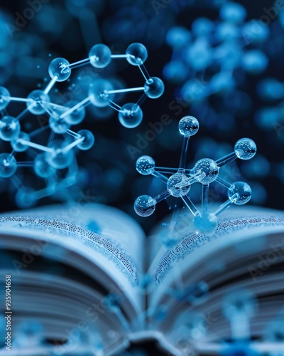 chemistry background with book