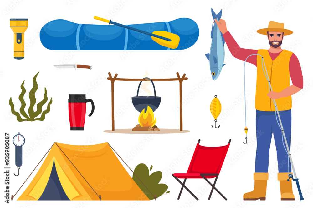 Obraz premium Fishing2-09.eps