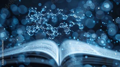 chemistry  background with textbook