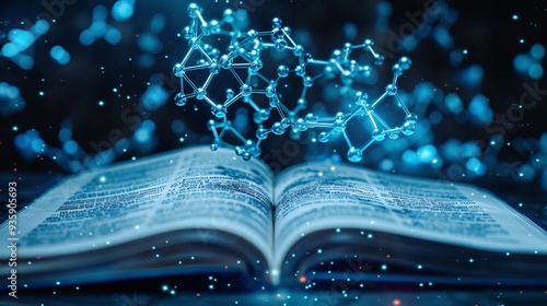 chemistry  background with textbook