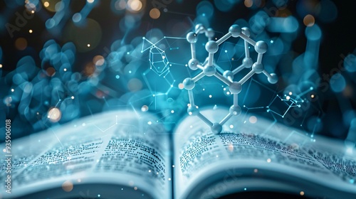 chemistry  background with textbook