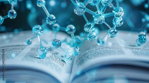 chemistry  background with textbook