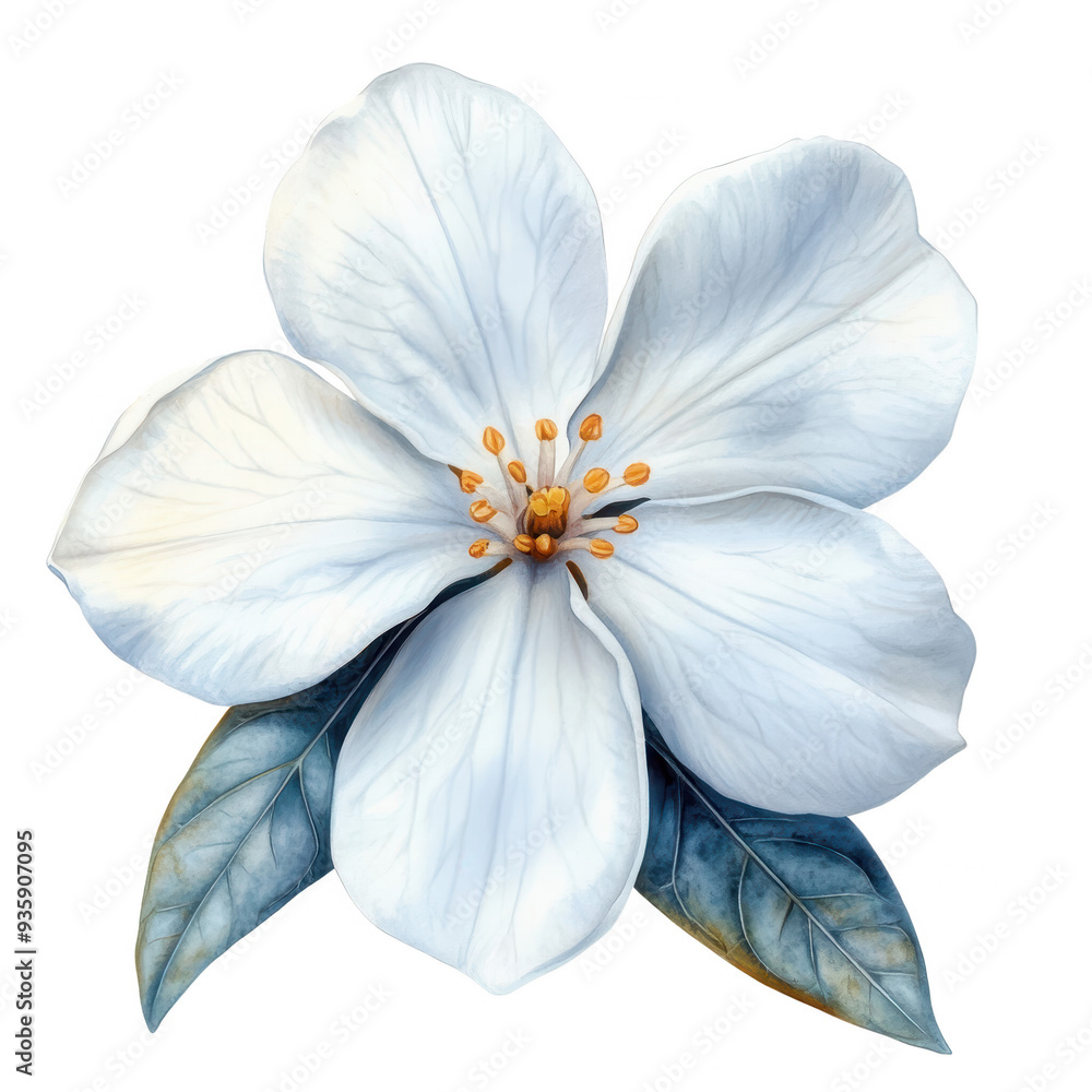A beautiful illustration of a white flower with delicate petals and vibrant details, perfect for nature-themed projects. A beautiful illustration of a white flower with delicate petals and vibrant details, perfect for nature-themed projects.