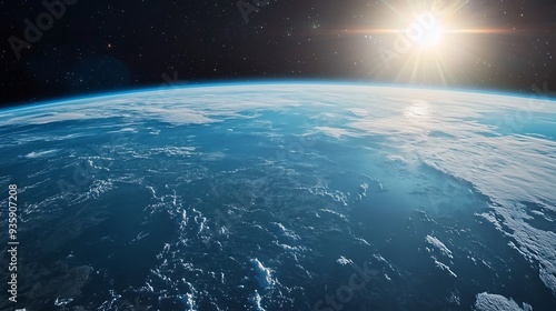Sunrise Over Earth, A Cosmic View