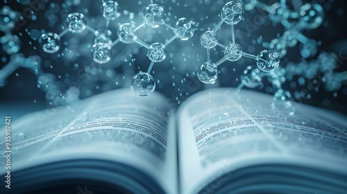 chemistry  background with textbook