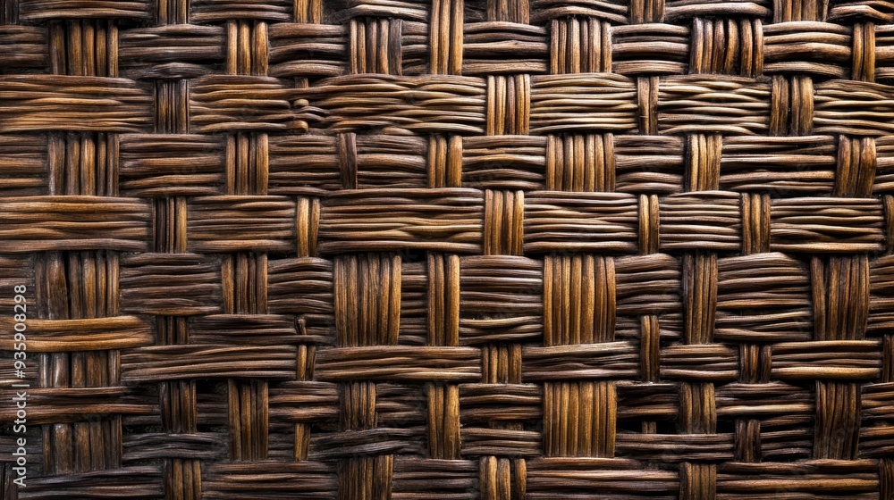 Woven Wicker Texture Background - A close-up of a woven wicker texture, showcasing the intricate pattern of interwoven strips. The image conveys craftsmanship, natural materials, and rustic charm. Woven Wicker Texture Background - A close-up of a woven wicker texture, showcasing the intricate pattern of interwoven strips. The image conveys craftsmanship, natural materials, and rustic charm.