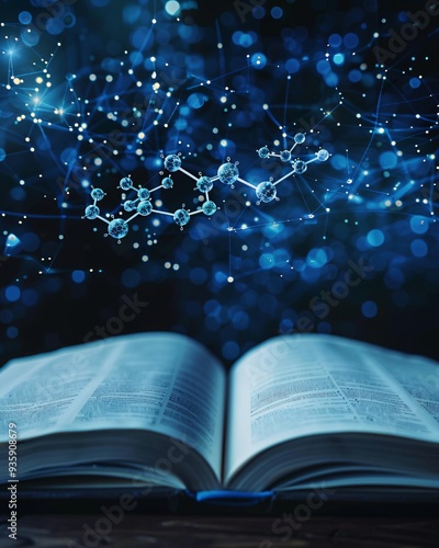 chemistry poster with textbook