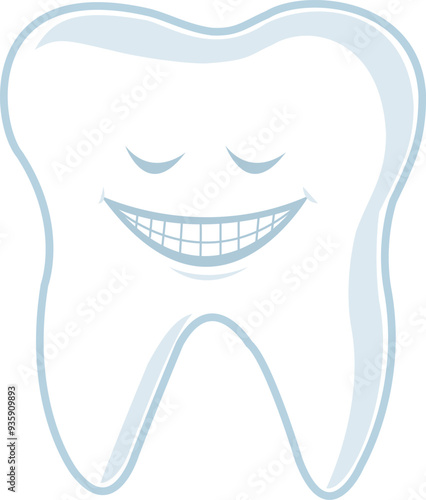 happy tooth cartoon photo