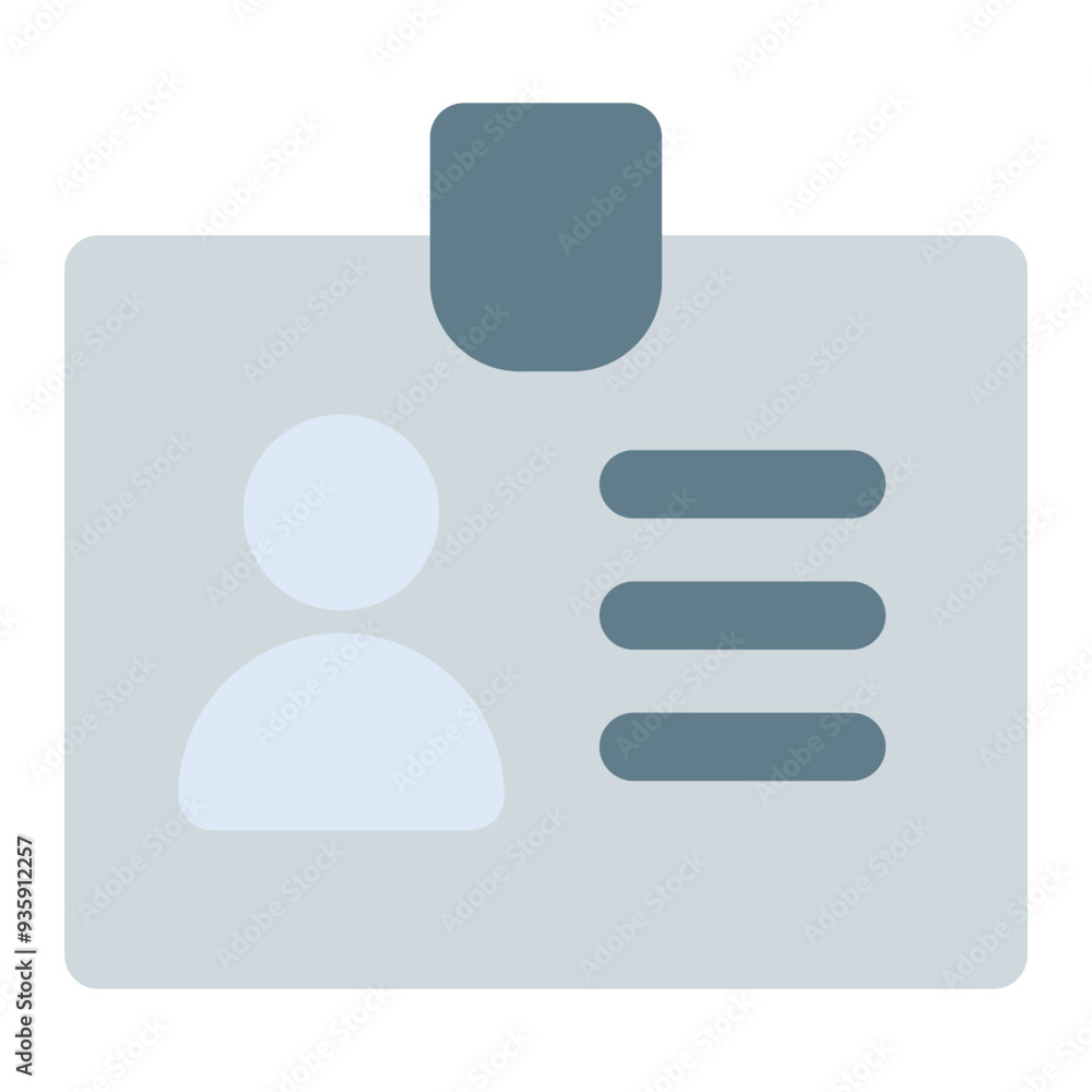 id card icon flat style id card icon flat style