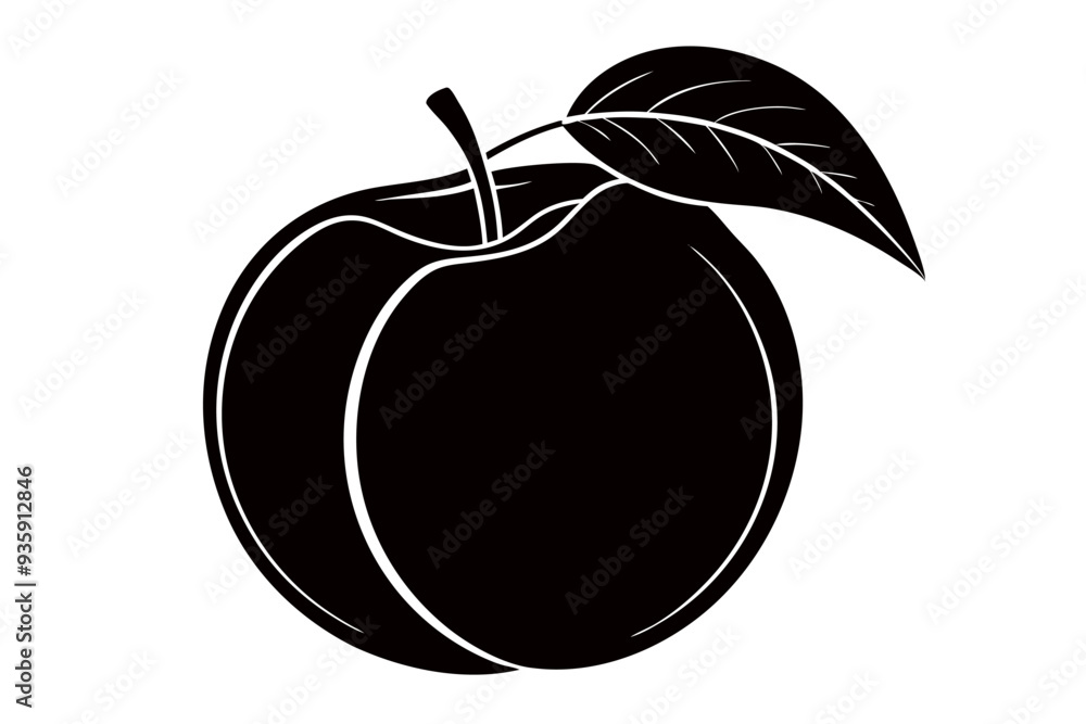 Creative fruit Silhouette Vector Art Illustration Creative fruit Silhouette Vector Art Illustration