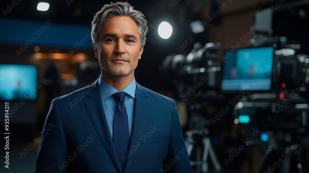 News Anchor Studio. News Anchor Studio.