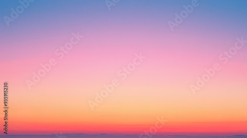 beautiful gradient sky at sunset background
